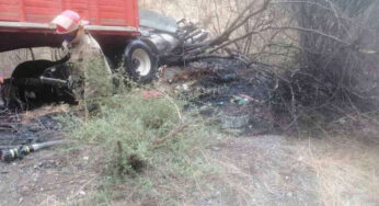 Suman 8 los calcinados por choque múltiple en Tamaulipas