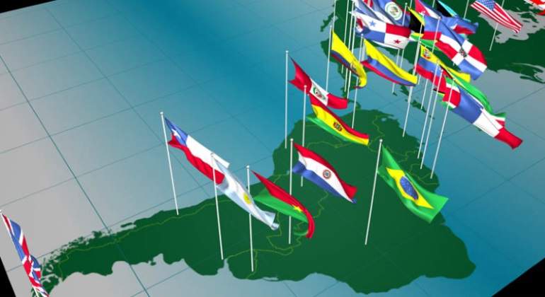 Continente Americano en un bloque