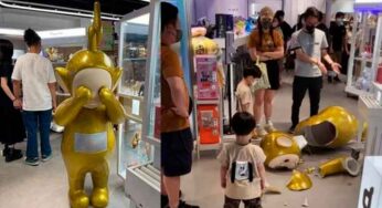 ¡Justo en la pobreza! Niño rompe Teletubbie de 4 mil dolares