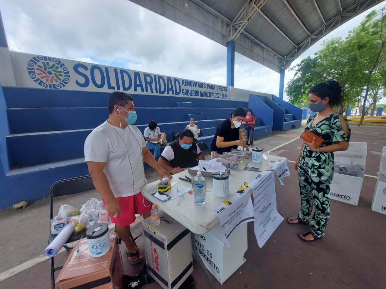 Jornada electoral en Solidaridad, con baja afluencia