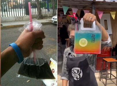 Que elegancia la de Francia, reinventas los refrescos en ‘bolsa’