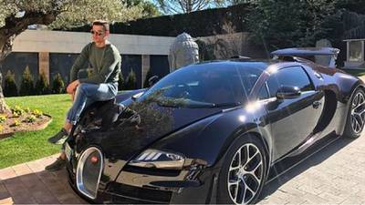 El Bugatti de Cristiano Ronaldo quedó destrozado