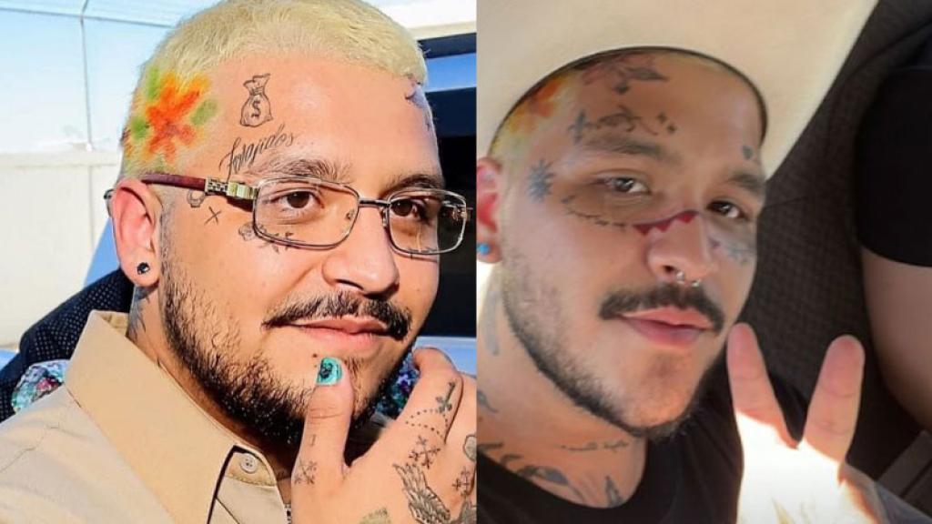 Nodal sorprende con nuevo tatuaje en la cara