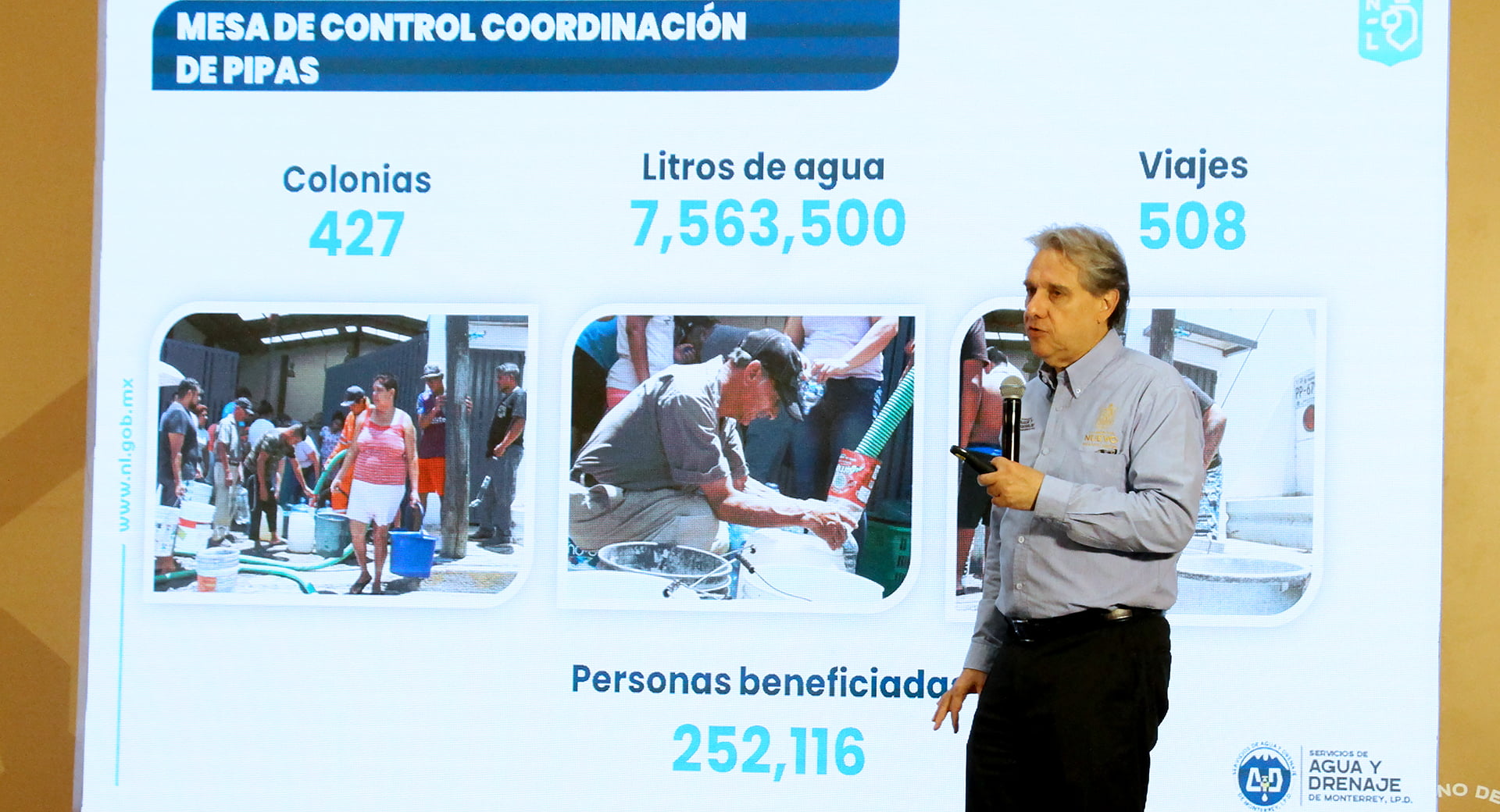 Se ha repartido agua a más de 200 mil neoleoneses