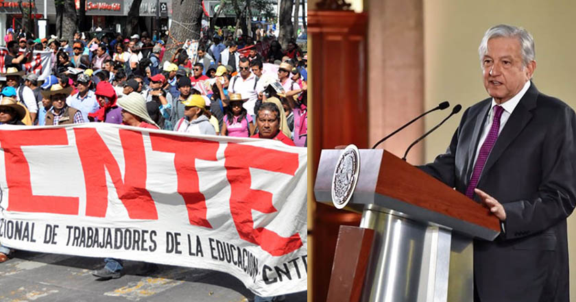 AMLO reabrirá dialogo con la CNTE en mesa de negociación