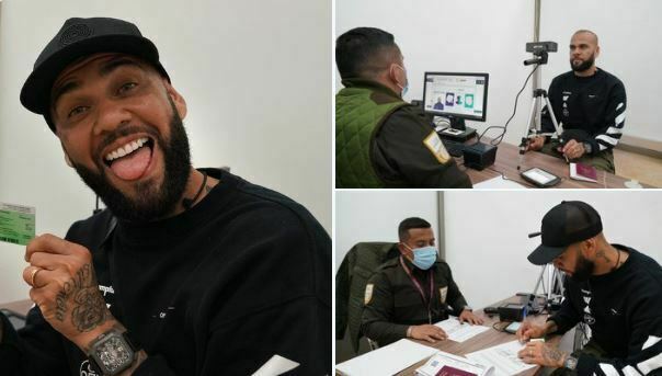 Dani Alves celebra haber recibido su residencia mexicana
