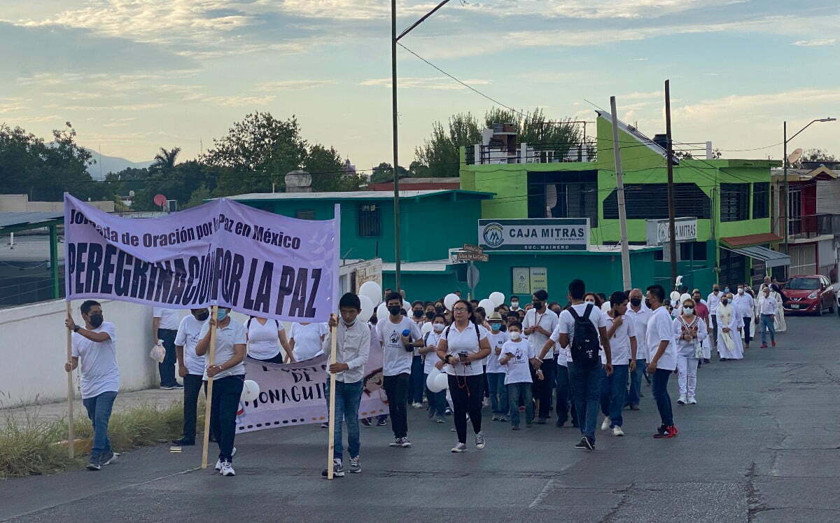Católicos marchan por la paz de Tamaulipas