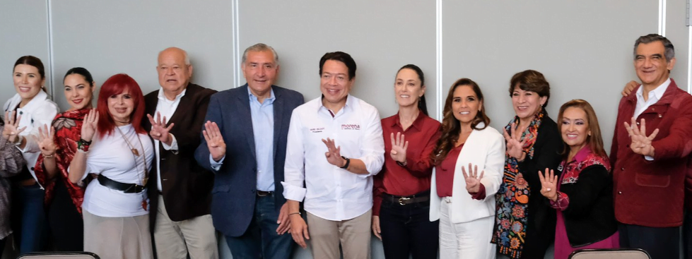 Mara Lezama se reúne con gobernadores, en el III Congreso Nacional  de MORENA