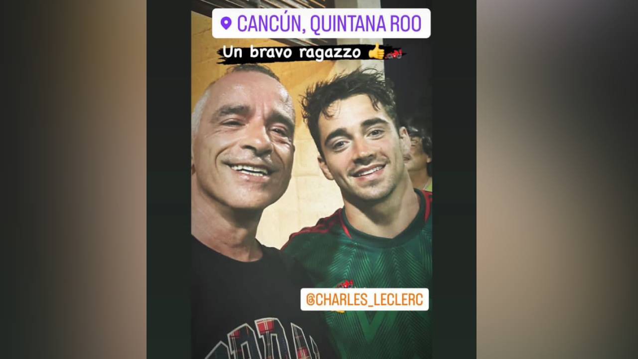 Charles Leclerc y Eros Ramazzotti de vacaciones en Cancún