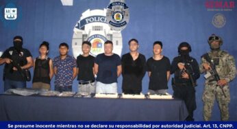 Policía Quintana Roo logra la detención de 11 integrantes de un grupo delictivo en Benito Juárez