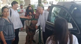 Supervisa presidente Obrador construcción del Tren Maya en Quintana Roo