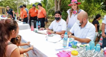 DIF de Isla Mujeres atiende a la comunidad de Francisco May a través de una brigada social
