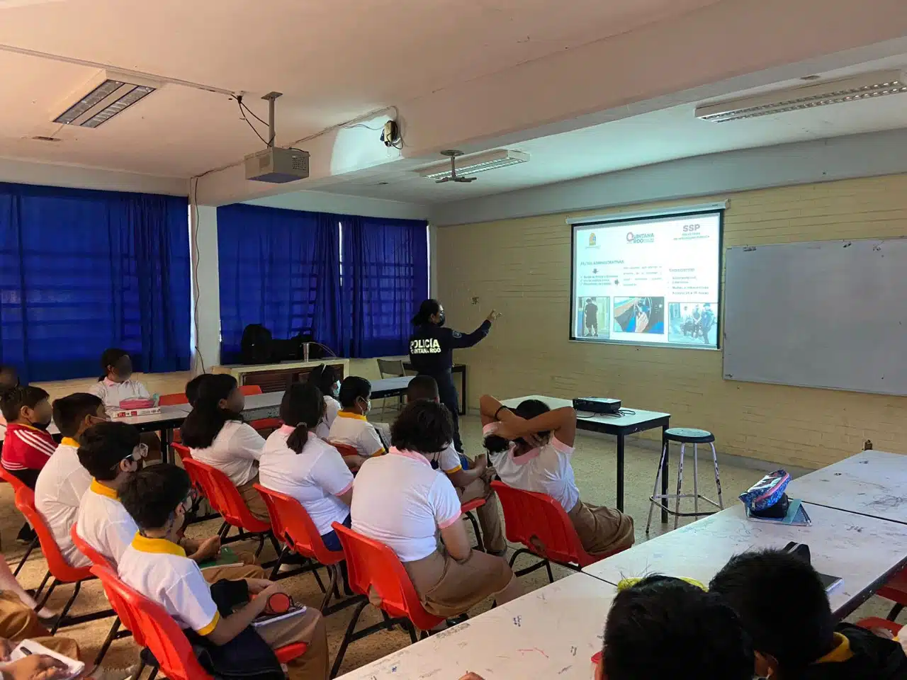 Implementa Seguridad Pública “Escuela Segura” en planteles de Cancún