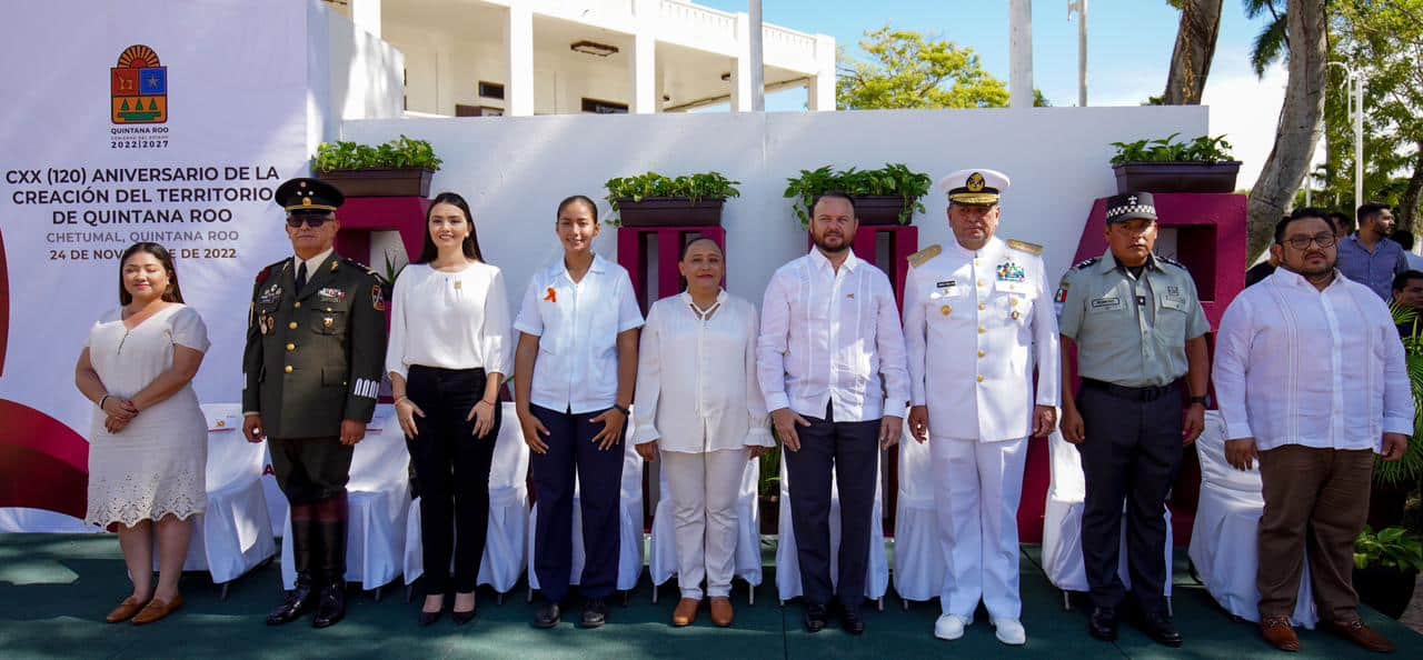 Celebran 120 Aniversario de Creación del Territorio de Quintana Roo