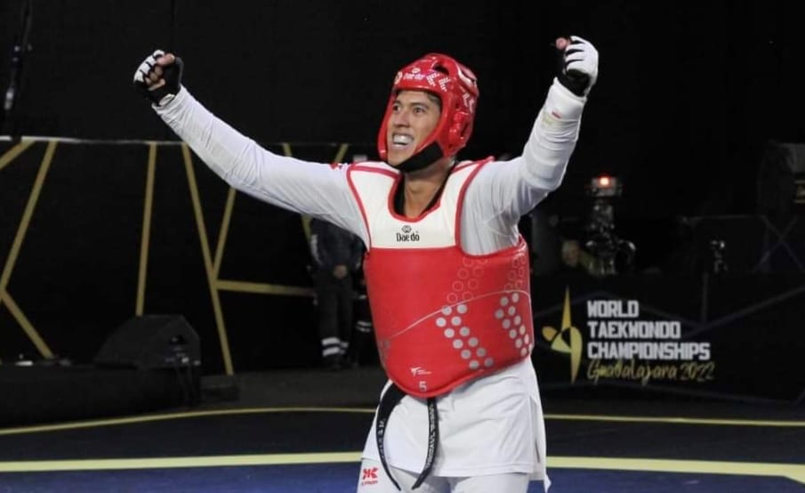 Carlos Sansores, primer lugar del ranking mundial y olímpico de taekwondo