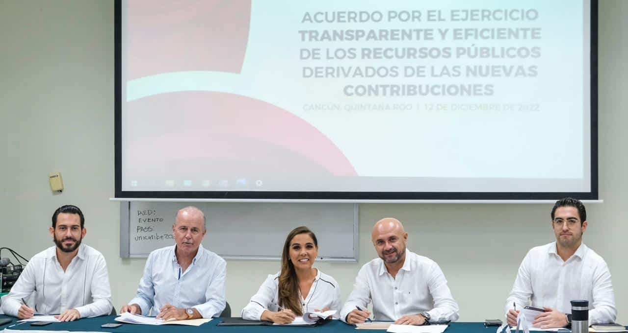 Empresarios firman con Mara Lezama acuerdo solidario para saldar deuda económica y social de Quintana Roo
