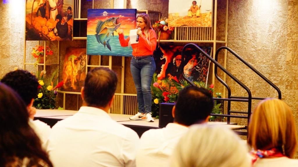 Lili Campos promueve la prevención de la extorsión