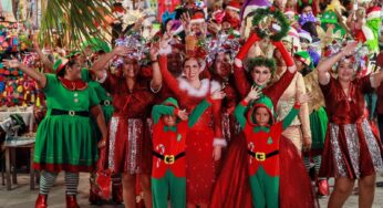 Lleva Atenea Gómez desfile navideño a familias isleñas