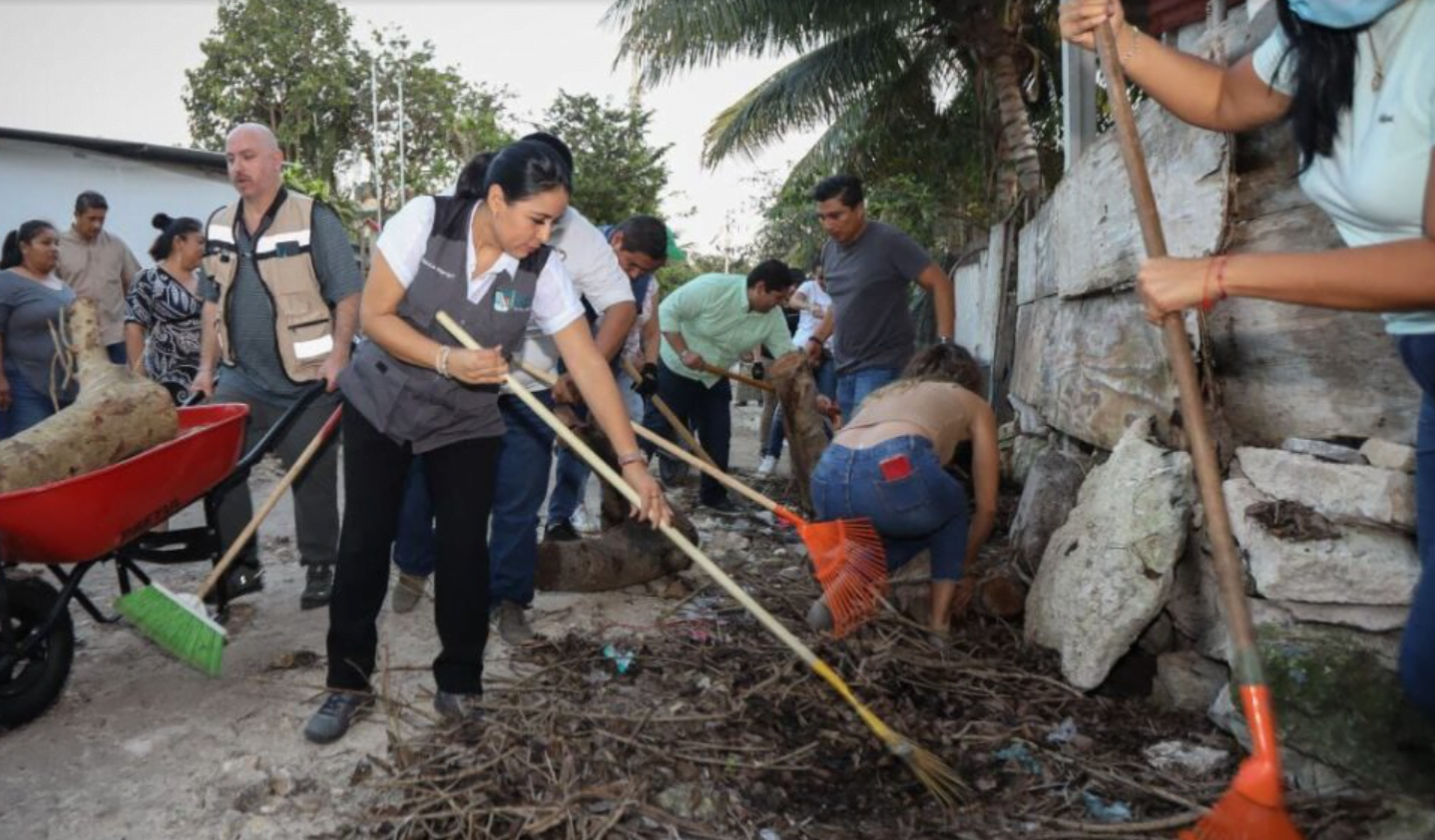 Encabeza Blanca Merari jornada de Descacharrización en Puerto Morelos