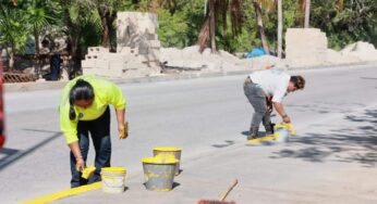 Atenea Gómez refuerza acciones de limpieza en Isla Mujeres