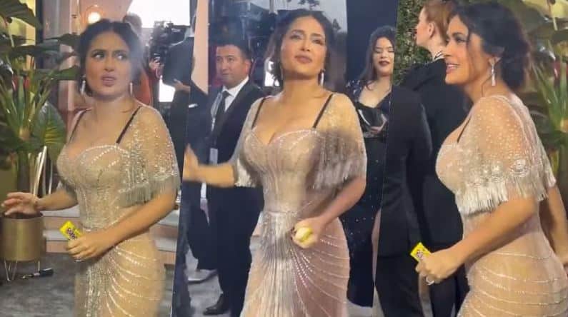 Salma Hayek lleva Pulparindo y mazapanes a los Globos de Oro