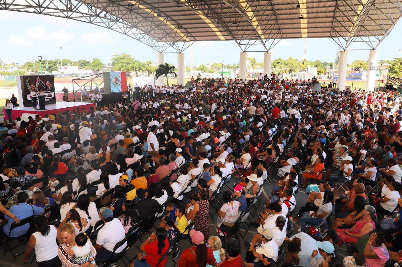 Realizan ‘asamblea informativa’ para promover a Claudia Sheinbaum
