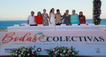 Se unen parejas isleñas en “Bodas Colectivas” de Punta Sur