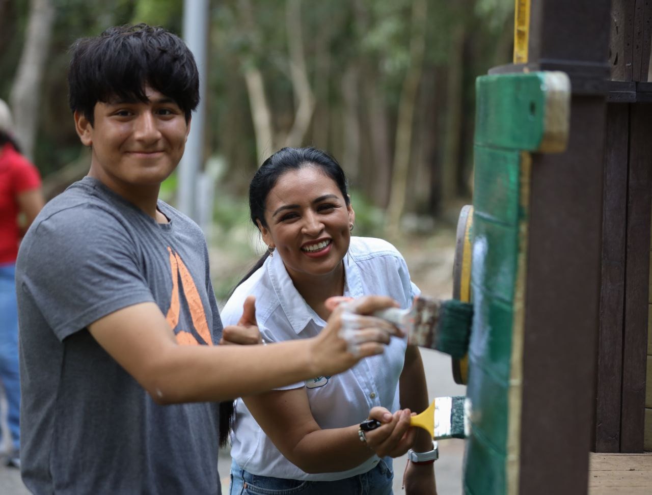Participa Blanca Merari en jornada de limpieza en Villas Morelos 1