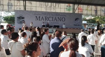 Despiden tulumnenses y autoridades a Marciano Dzul