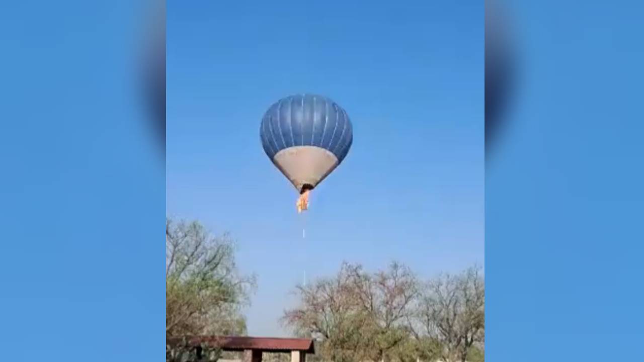 Globo Aerostático se incendia en Teotihuacán