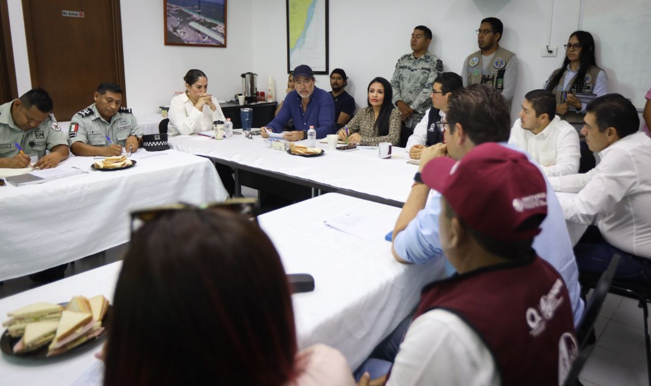 Encabeza Blanca Merari reunión de trabajo por el traslado de Balasto en Puerto Morelos