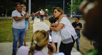 Mara Lezama entrega a familias parque en Proterritorio 1