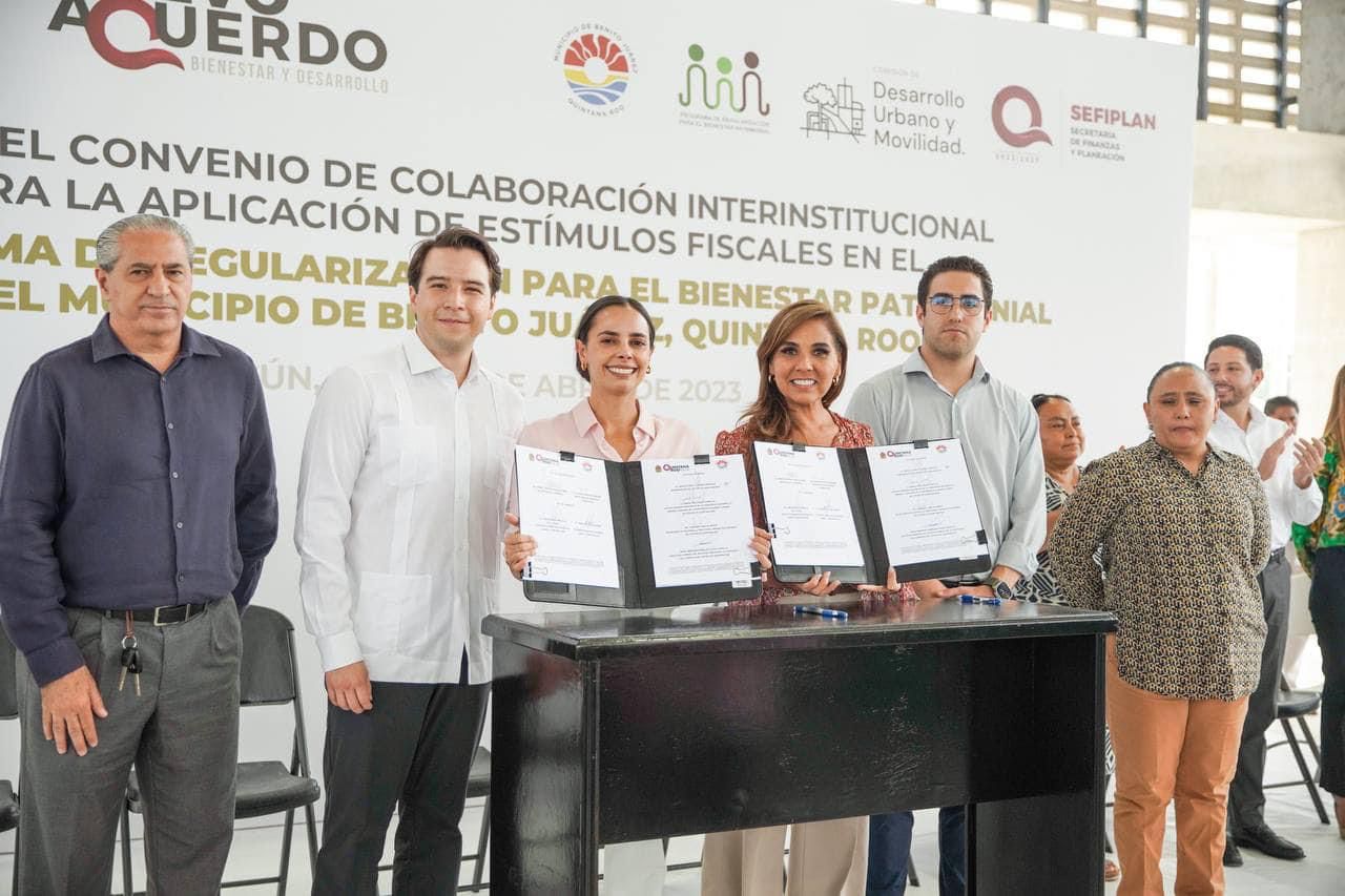 Daremos certeza jurídica a más de 2,500 familias en Benito Juárez