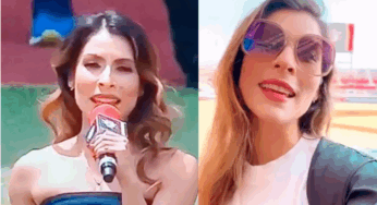 La cantante María León olvida el Himno Nacional