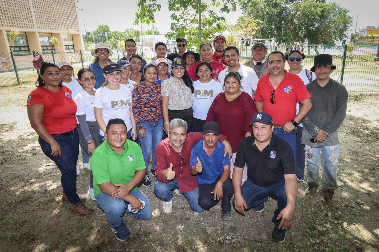 Ofrece gobierno de Puerto Morelos espacios públicos de calidad a la ciudadanía