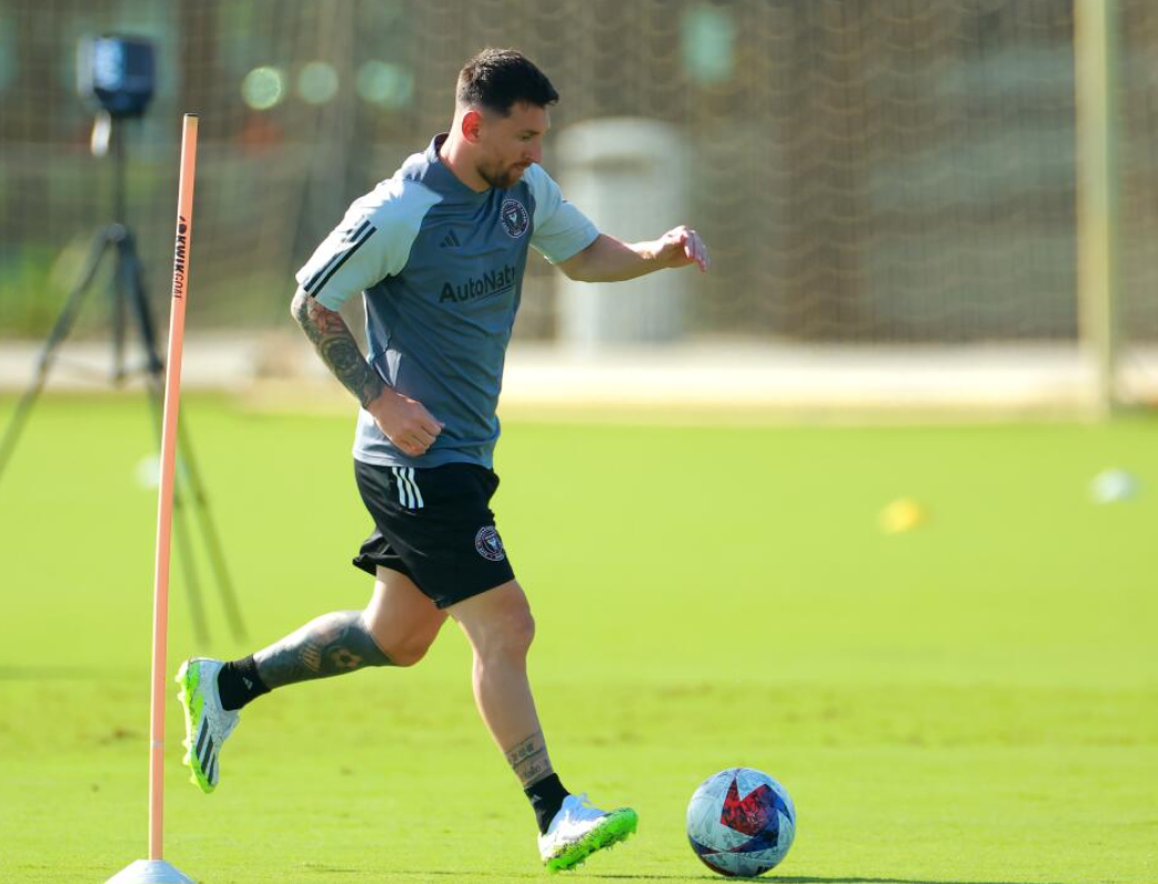 Messi entrena por primera vez con su nuevo equipo el Inter Miami CF