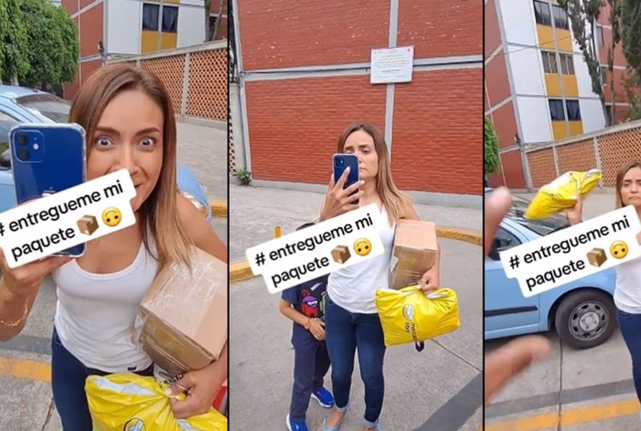 “Lady Paquete” agrede a repartidor de Mercado Libre