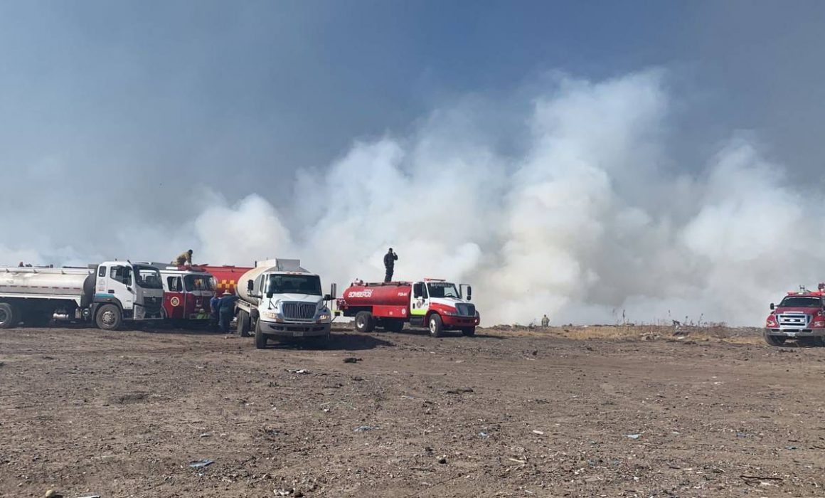 Suspenden clases por incendio en el exvertedero Los Laureles