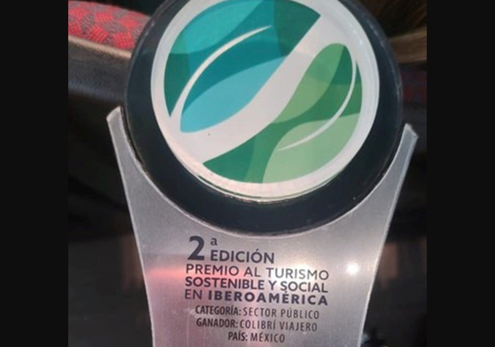 Recibe gobierno de la CDMX premio al turismo sostenible y social: “Colibrí Viajero”