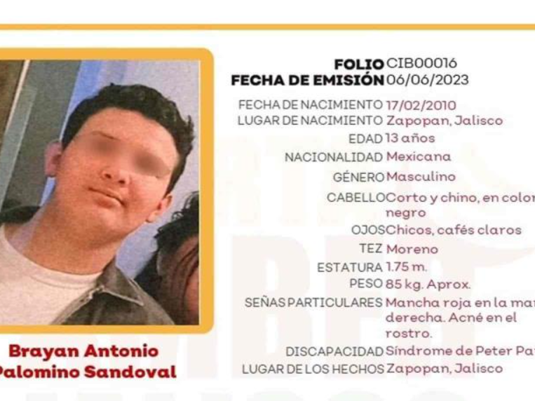 Desaparece menor en Jalisco y aparece retenido en Zacatecas