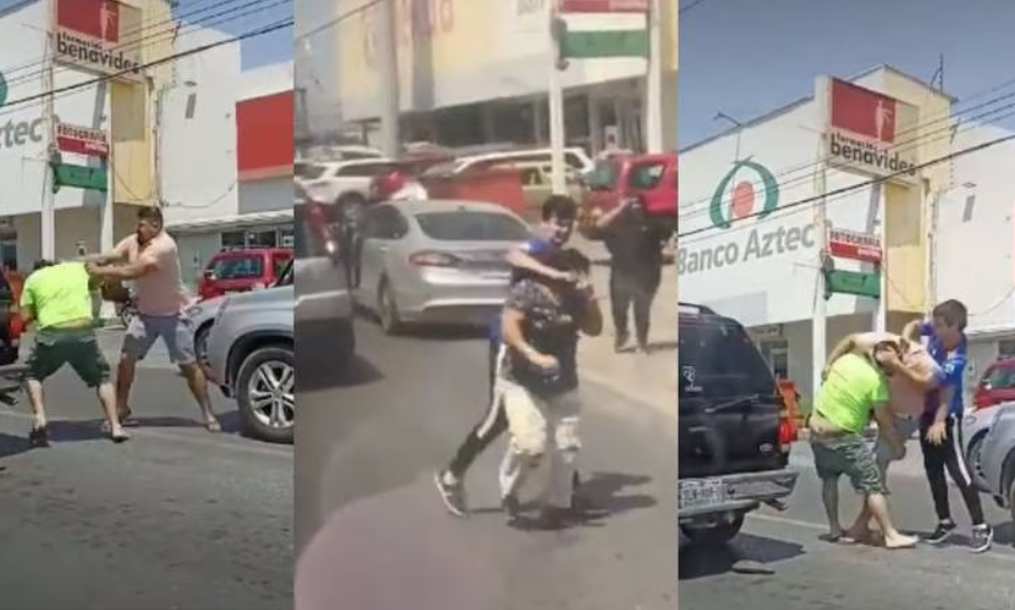 Golpean a familia por accidente vial en Nuevo León