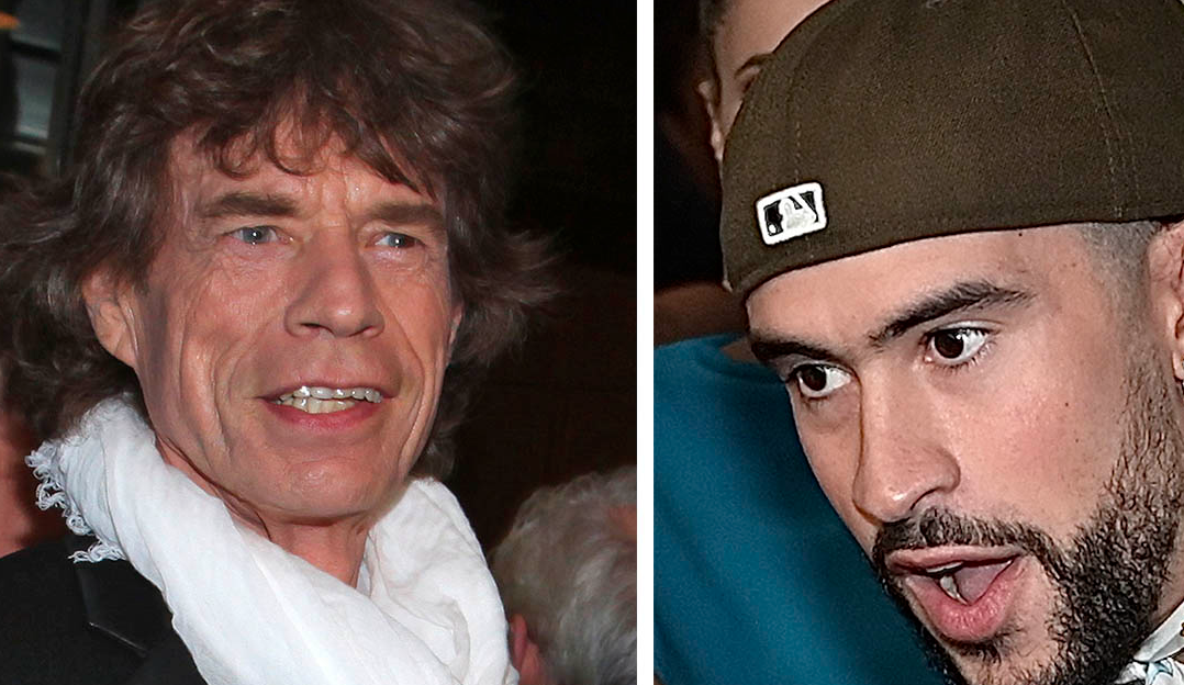Mick Jagger da tremenda cachetada a Bad Bunny