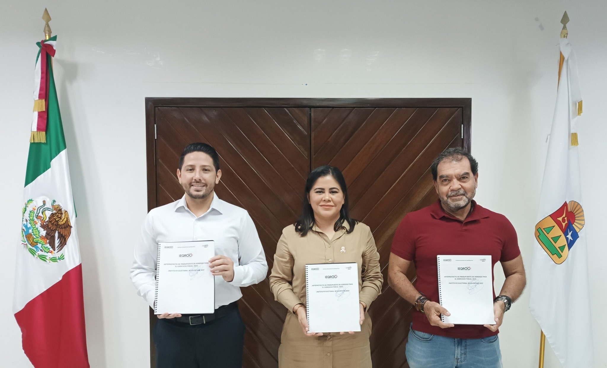 Entrega ‘Proyecto de Presupuesto 2024’ el IEQROO al Congreso de Quintana Roo