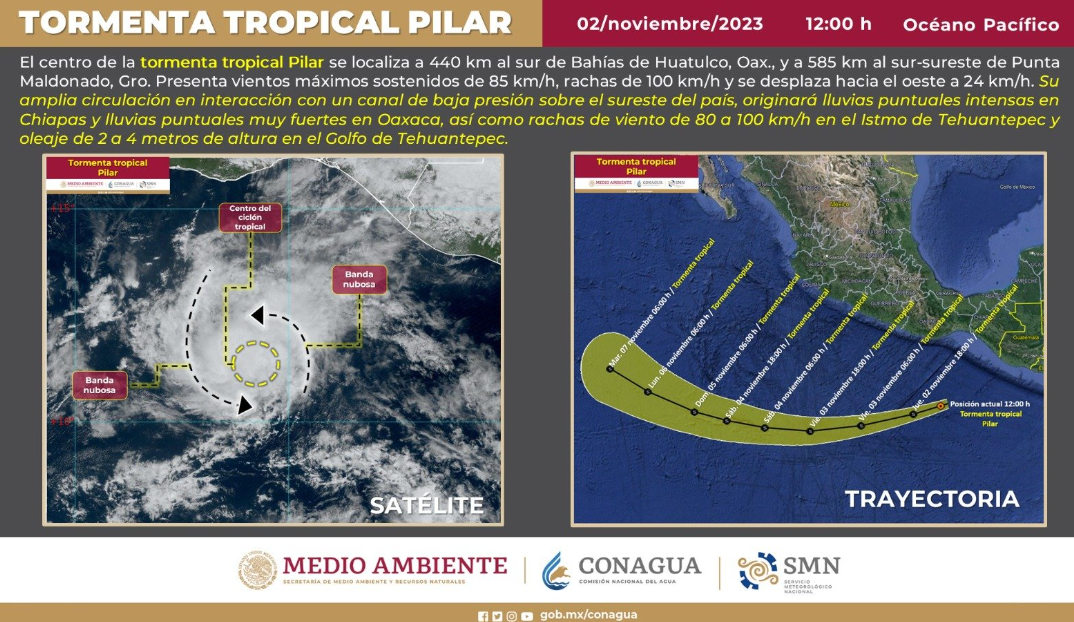 Acapulco, en alerta, tormenta tropical ‘Pilar’ podría afectar Guerrero