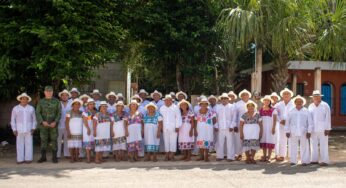 Por primera vez desfilan Dignatarios Mayas de Quintana Roo en la CDMX, por el 113 Aniversario de la Revolución Mexicana