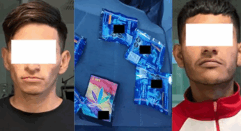 Detiene a dos personas con marihuana oculta en envolturas de dulces en Jalisco
