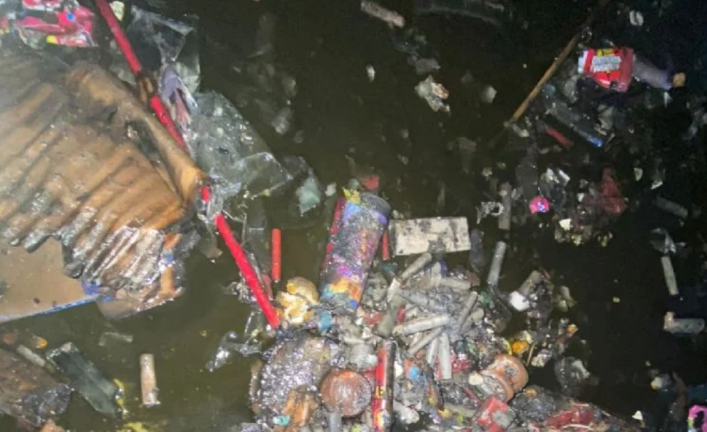 Se incendia casa con pirotecnia en Apodaca, Nuevo León