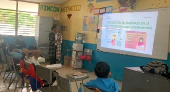 Imparten plática sobre educación sexual y prevención de abuso sexual a estudiantes en Puerto Morelos