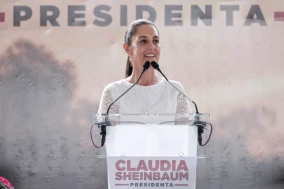 Se pronuncia Sheinbaum en contra de la privatización del agua, en Cancún