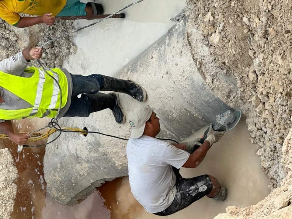 Restablecen parcialmente suministro de agua en Chetumal